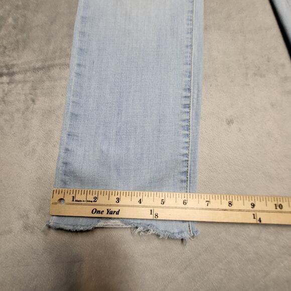 Levis 724 Jeans Womens 30 High Rise Straight Distressed Hem Denim Pants - Picture 4 of 9